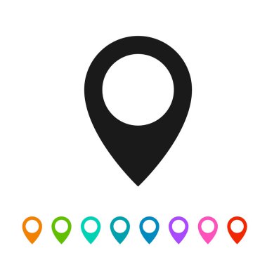 Alternatif renklere sahip Siyah GPS Noktası.
