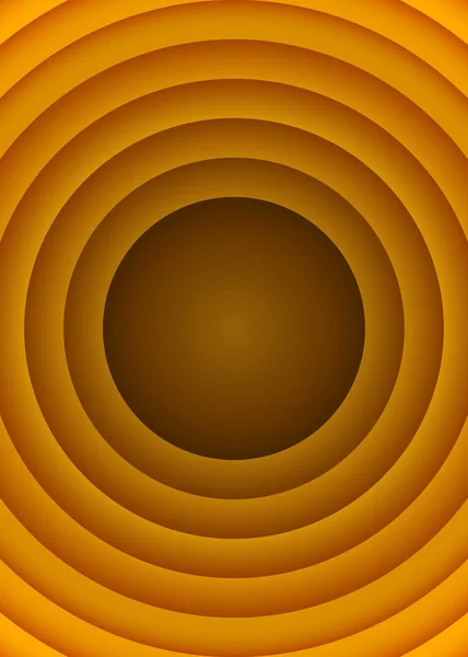 Oro amarillo círculos fondo. Ilustración vectorial aislada — Vector de stock