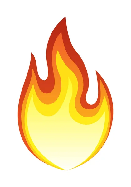 Eldiga eld flamma Illustration — Stock vektor