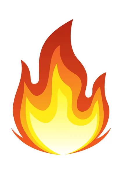 Grote brand vlam illustratie — Stockvector