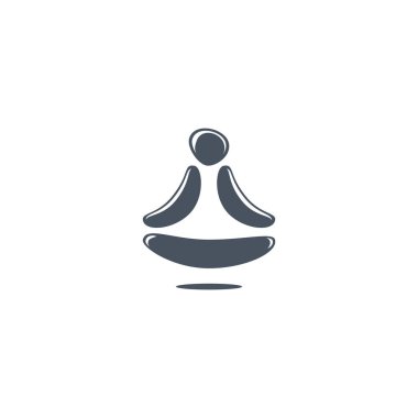 Soyut meditasyon taşı işareti. Vektör İllüstrasyonu