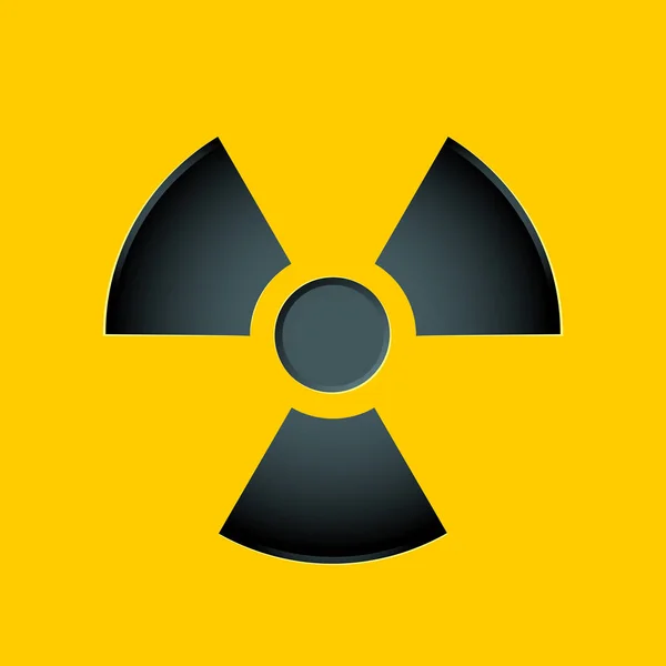 Radioactive sign. Isolated Vector Illustration — Stock Vector