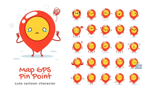 Vector set of cartoon images of Royalty Free Stock Vectors