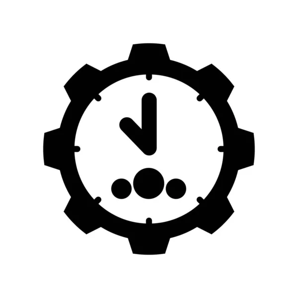 Una Señal Marcha Reloj Ilustración Vectorial Conceptual — Archivo Imágenes Vectoriales