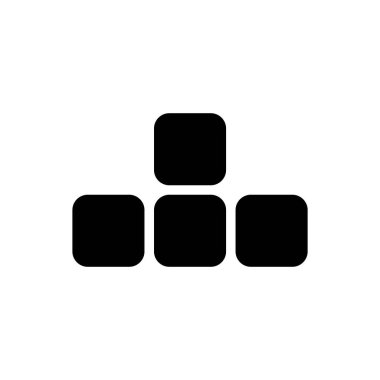 Klavyedeki soyut Wasd tuşu. İzole Vektör İllüstrasyonu