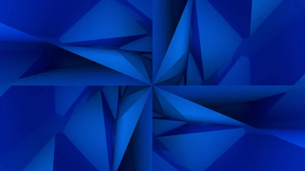 Tmavě modré nízké Poly geometrické pozadí — Stock fotografie