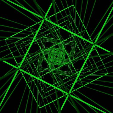 Teknoloji yeşil siber illüstrasyon