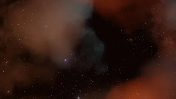 Mgławica Gwiazdy o wysokiej rozdzielczości generowana w symulatorze 3D — Zdjęcie stockowe