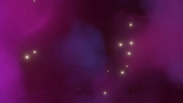 Mgławica Gwiazdy o wysokiej rozdzielczości generowana w symulatorze 3D — Zdjęcie stockowe