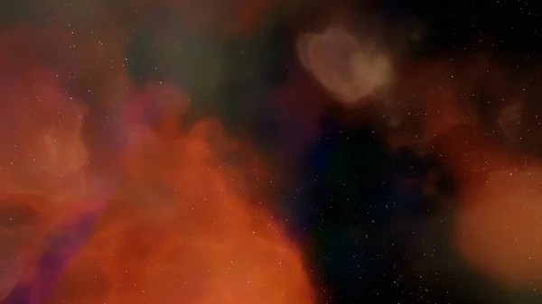 Nebulosa estelar de alta resolução gerada em um simulador 3D — Fotografia de Stock