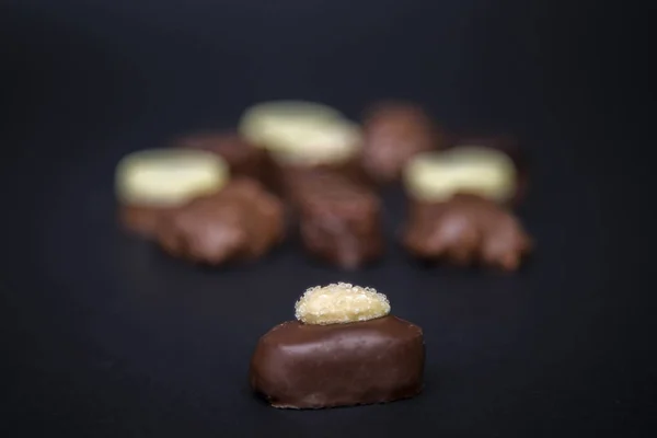 Delicious chocolate truffles pralines — Stock Photo, Image