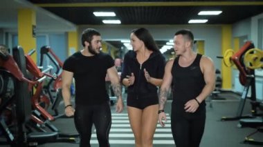 İnsanlar yürüyüş fitness Club konuşma grubu