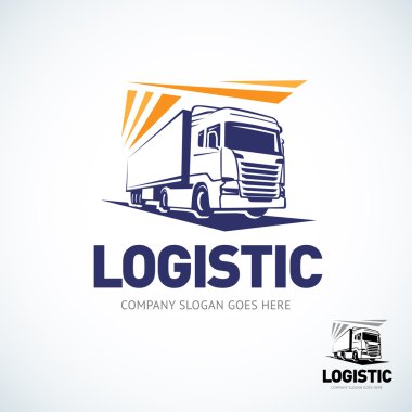 Truck logo template.