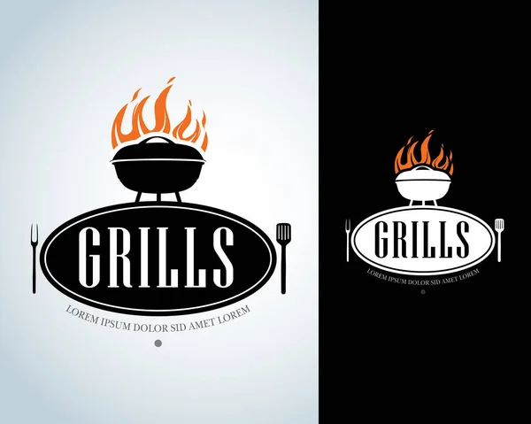 Grill ontwerpelement — Stockvector