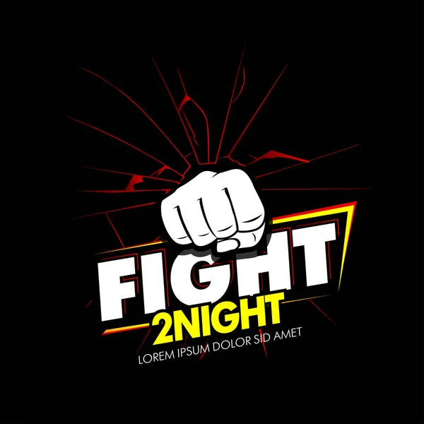 Modern professional fighting poster template — Stock Illustration Modern professional fighting poster template Stock Illustration