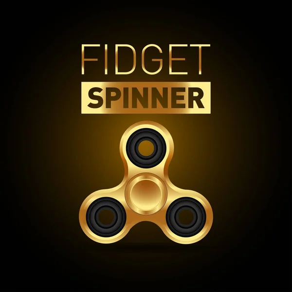 Dreiblättriger Fidget Spinner — Stockvektor