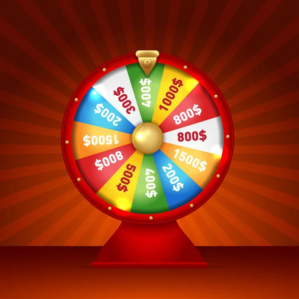 Wheel of Fortune, Lucky Icon. — Stock Vector