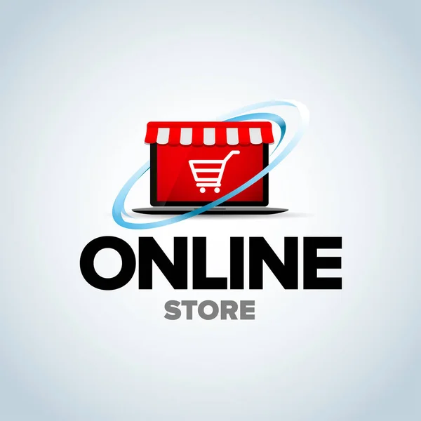 Logo de boutique en ligne — Image vectorielle