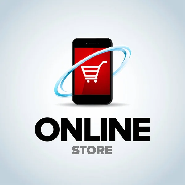 Logotipo da loja online — Vetor de Stock