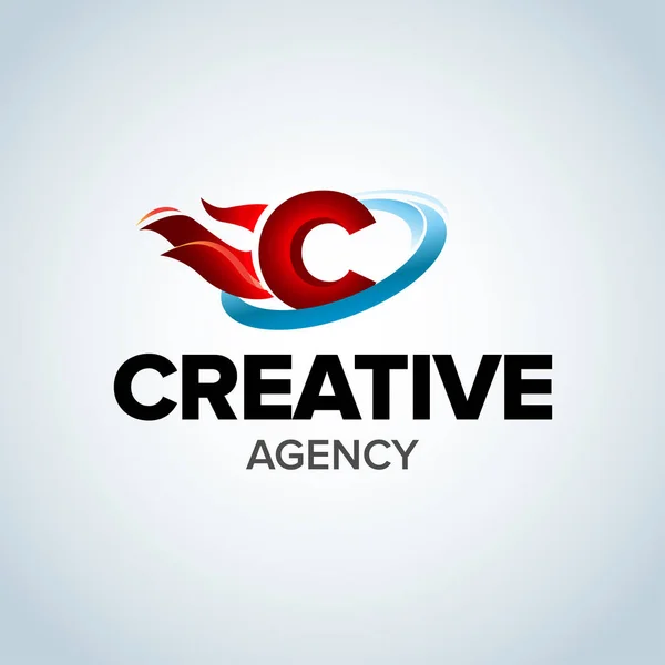 Creative agency Letter C Logo. — Stock Vector