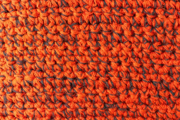 Handmade red knitting texture background — Stock Photo, Image