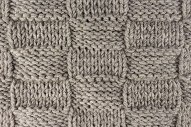 Örgü. Gri örgü kumaş doku arka plan veya örme desen arka plan