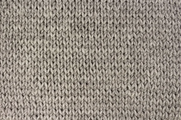 Textura de tecido de malha cinza — Fotografia de Stock