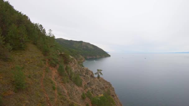 Costa del lago Baikal — Video Stock