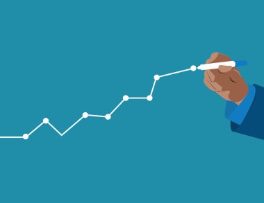 Bir Özeti veya iş büyüme yazmak. Büyüme. Kavram b