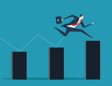 Eğitim. İş kavramı illüstrasyon. düz vektör