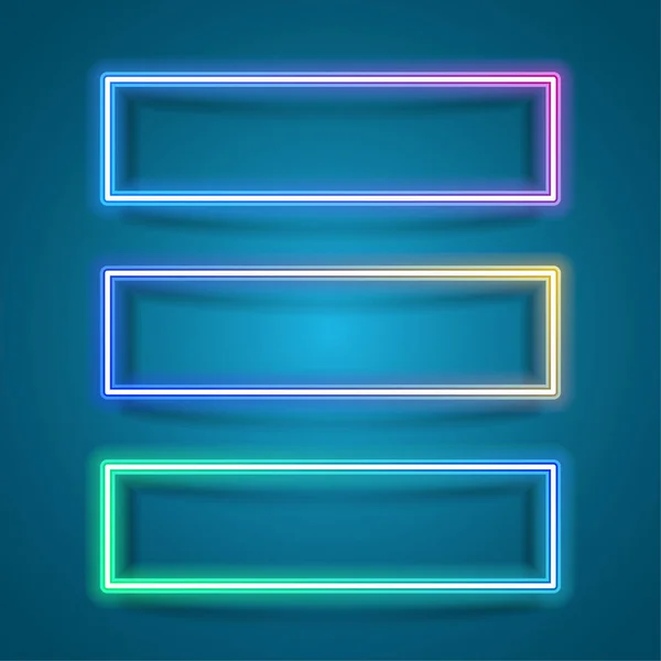 Vector Modern Banner Design Neon Template Design — 图库矢量图片