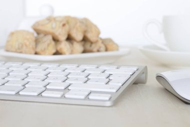 Beyaz arka planda, Kahvaltı, bilgisayar tanımlama bilgileri