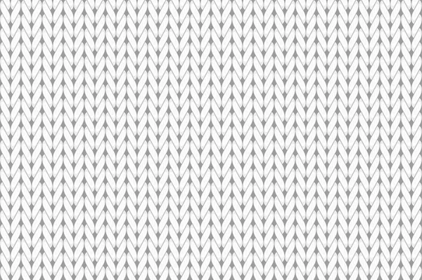 Knit pattern. wool seamless background. vector. White — Stock Vector