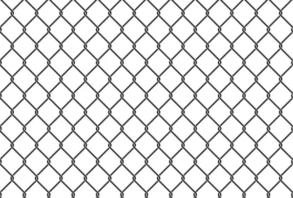 Illustration nette en fer sans couture. clôture de filet métallique. Fond vectoriel . — Image vectorielle