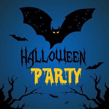 Cadılar Bayramı partisi. vektör illüstrasyonu.