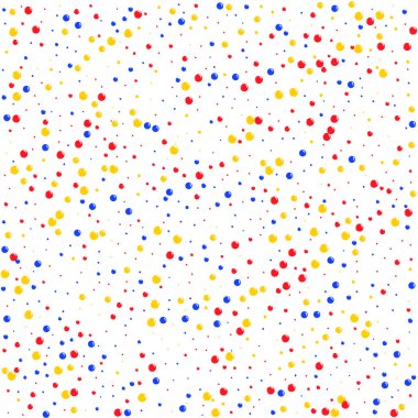 Beyaz arka plan üzerinde renkli desen topları.