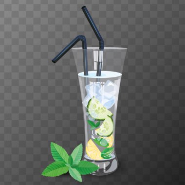 Refreshig içki vektör çizim.