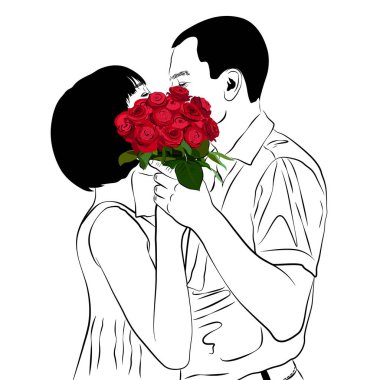 Gelin ve damat öp. Aşk kaç içinde.