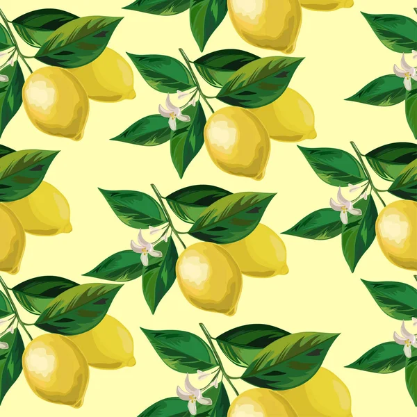 vektör limon sorunsuz arka plan.