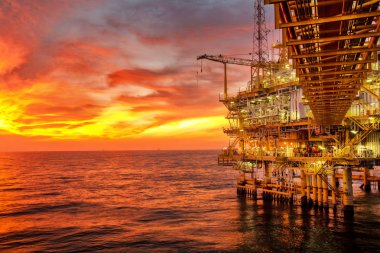 Offshore petrol ve sondaj platformu platformu 