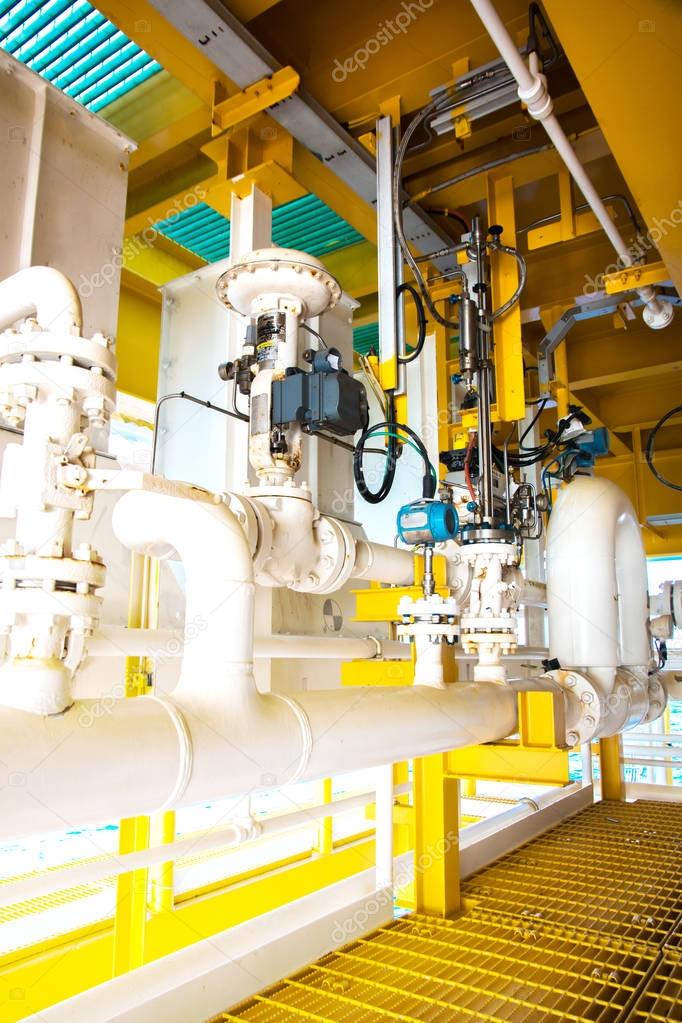 Pressure control valve for control process oil and gas platform 