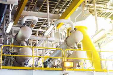 Vana ve boru hattı petrol ve doğal gaz platform offshore Tayland Körfezi