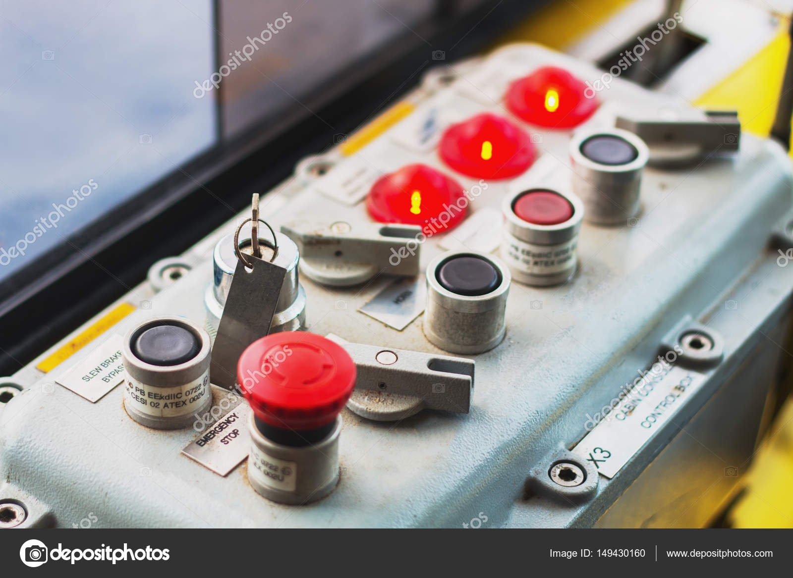 Panel de control, panel de control de la grúa pedestal offshore para la