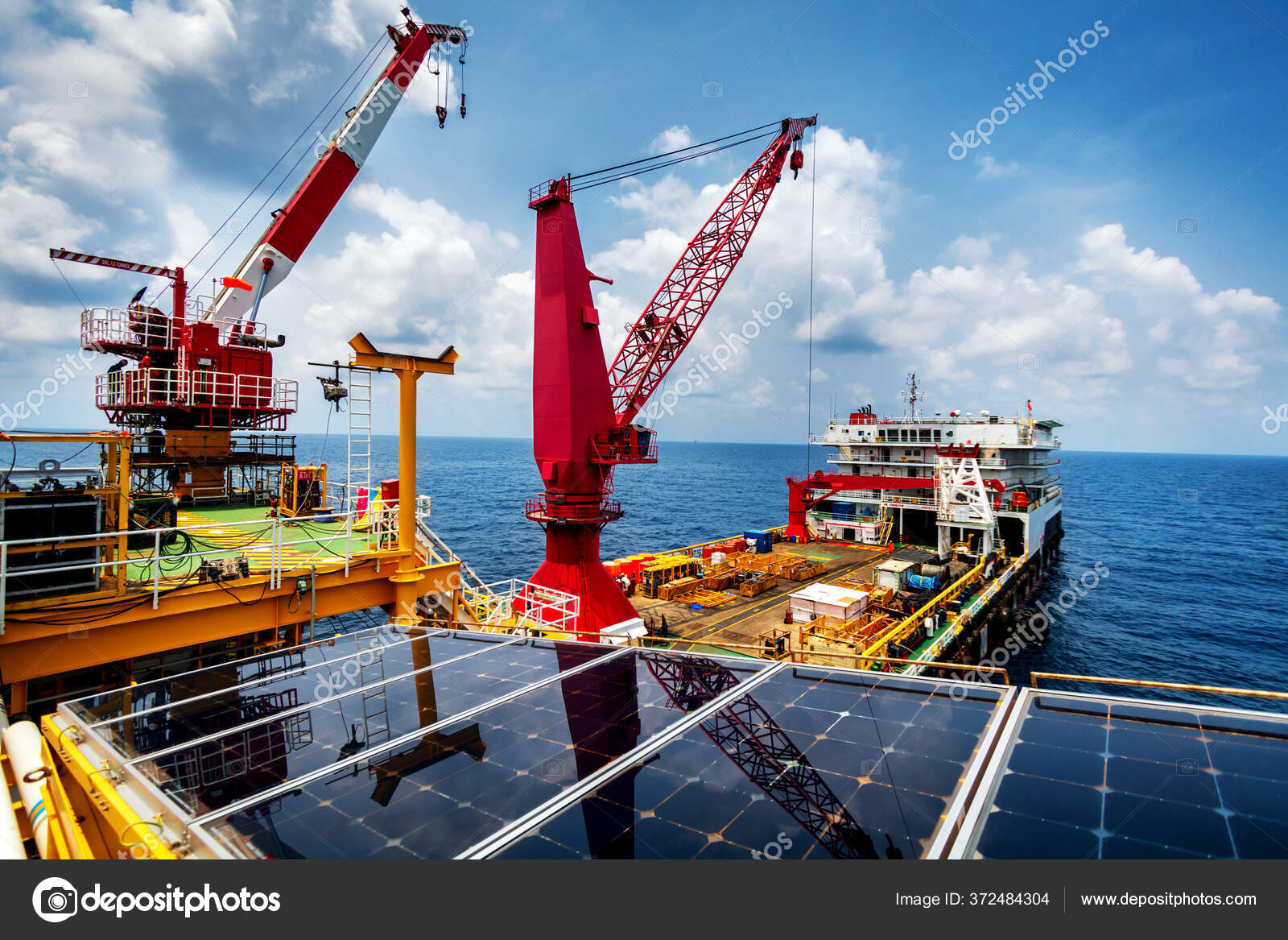 Guindaste Guindaste Offshore Guindaste Pedestal Indústria Petróleo Gás