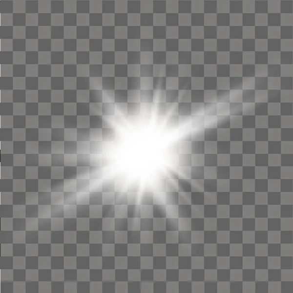 Lichte glanseffect. Abstracte effect van verlichting flare. Vector — Stockvector