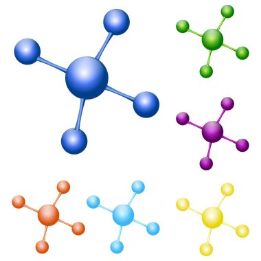 Vektör şablonu için kimya molekül veya dna