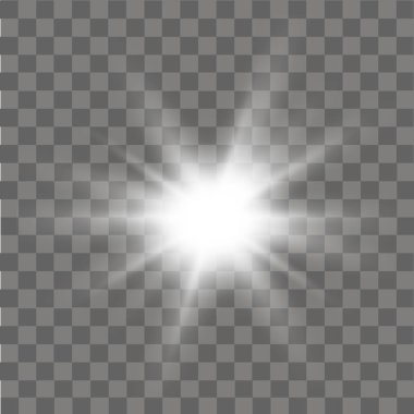 Parlama ışık efekti. Soyut etkisi aydınlatma fişeği. Vektör