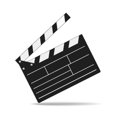 Gerçekçi clapper sinema. Vektör