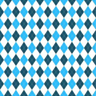 Desen masa örtüsü şık bir illüstrasyon tasarımı mavi. Moda Tekstil, kumaş, arka planlar için geometrik geleneksel süs. Vektör çizim.