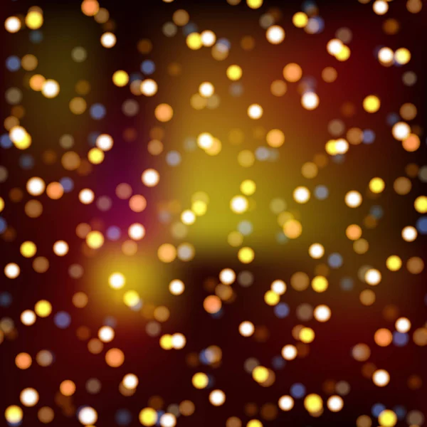 Abstrakter Hintergrund mit Lichtern Weihnachten. Vektor — Stockvektor